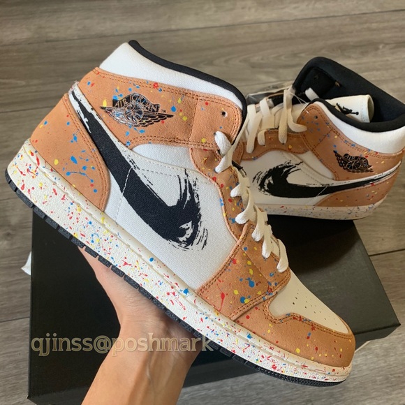 Jordan Other - Air Jordan 1 Mid SE Sail/Paint Men’s